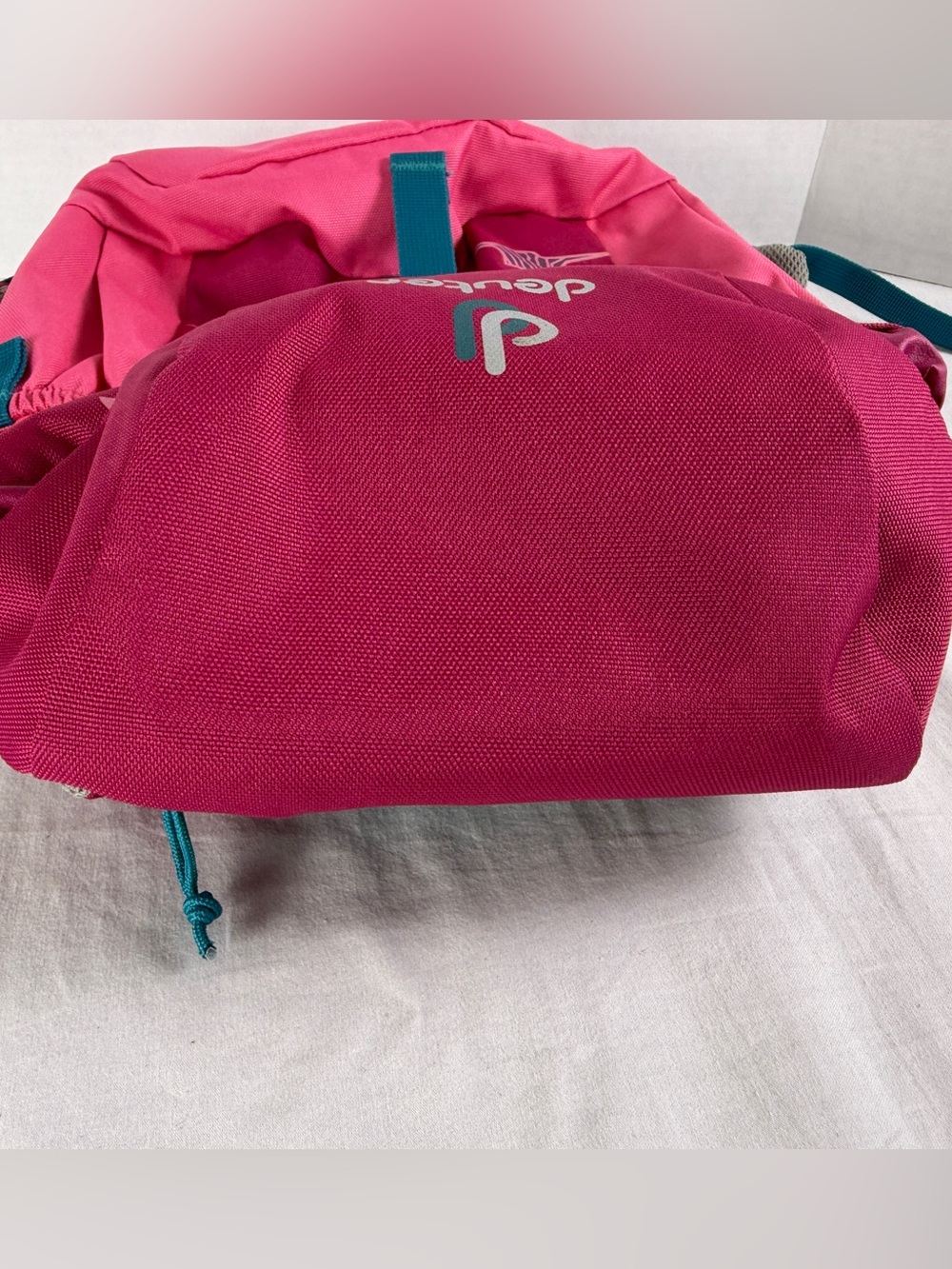 EUC Deuter 5L Girls Kids Pink BackPack Pico Woodland Design Schmusebar - Picture 4 of 8
